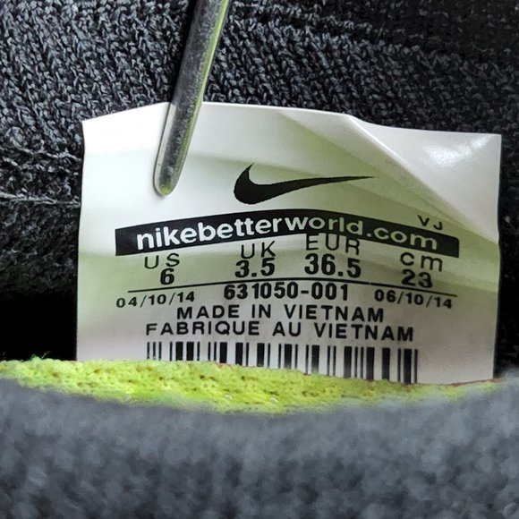 Nike Free 4.0 Flyknit Women Sz 6 Running Shoes Sneaker Black White Athletic - Picture 9 of 9